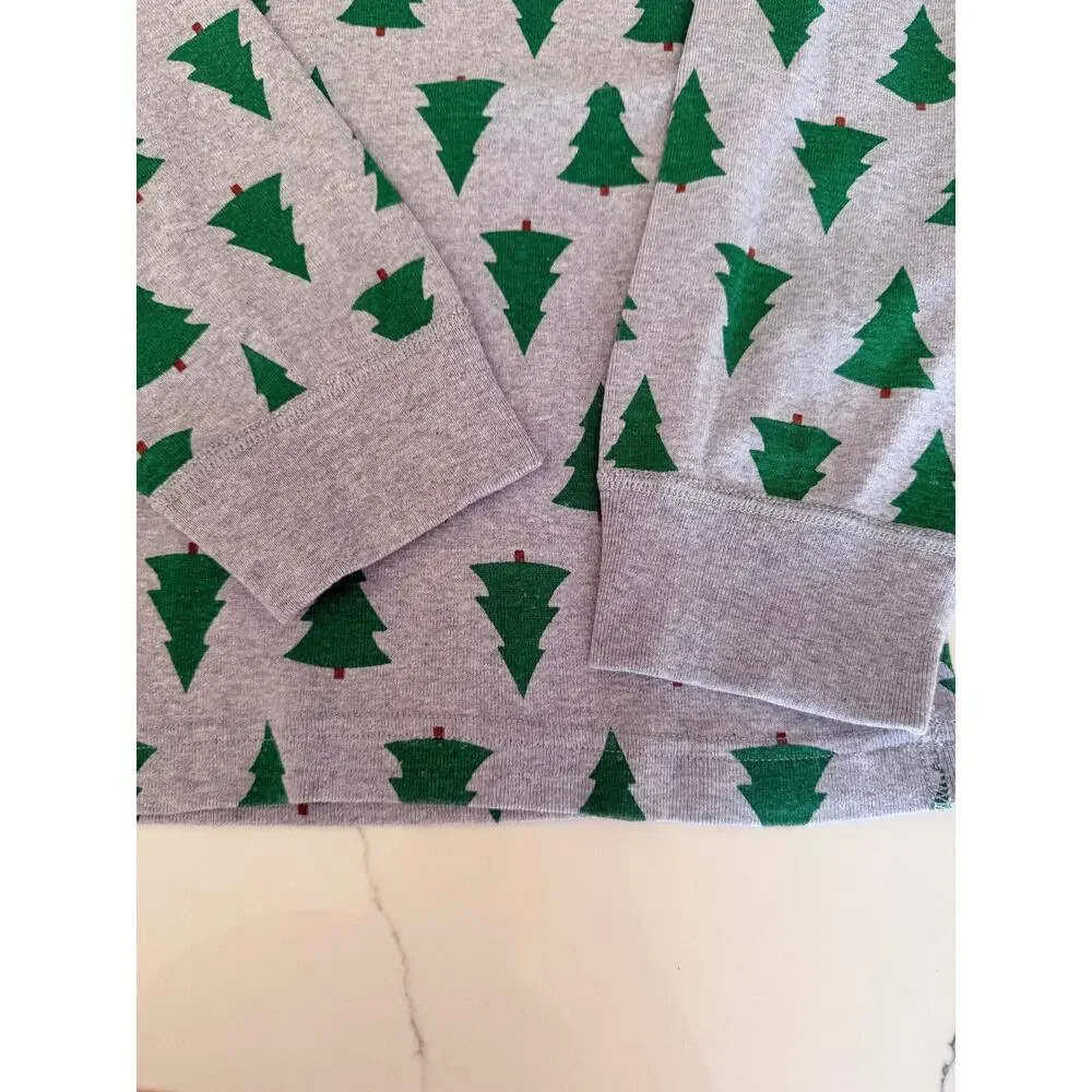 Hanna Andersson Tannenbaum Trees Long John Pajamas Top Only adult XL